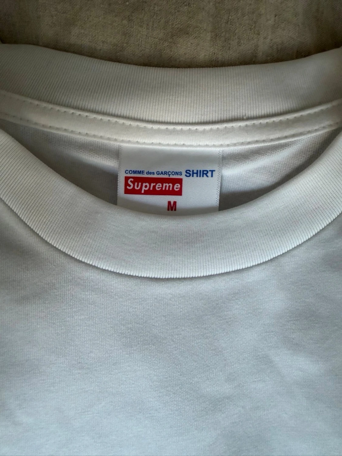Vit långärmad Supreme x Comme des Garçons - 1