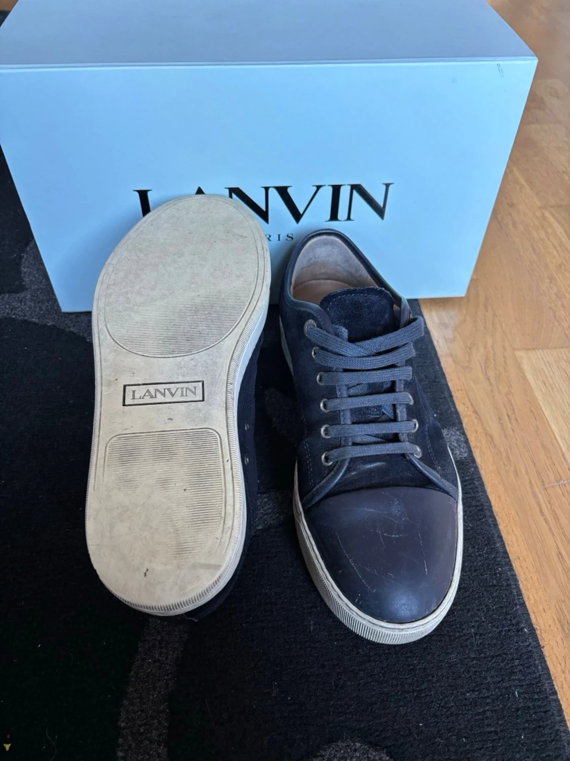 Mörkblå sneakers från Lanvin - 3