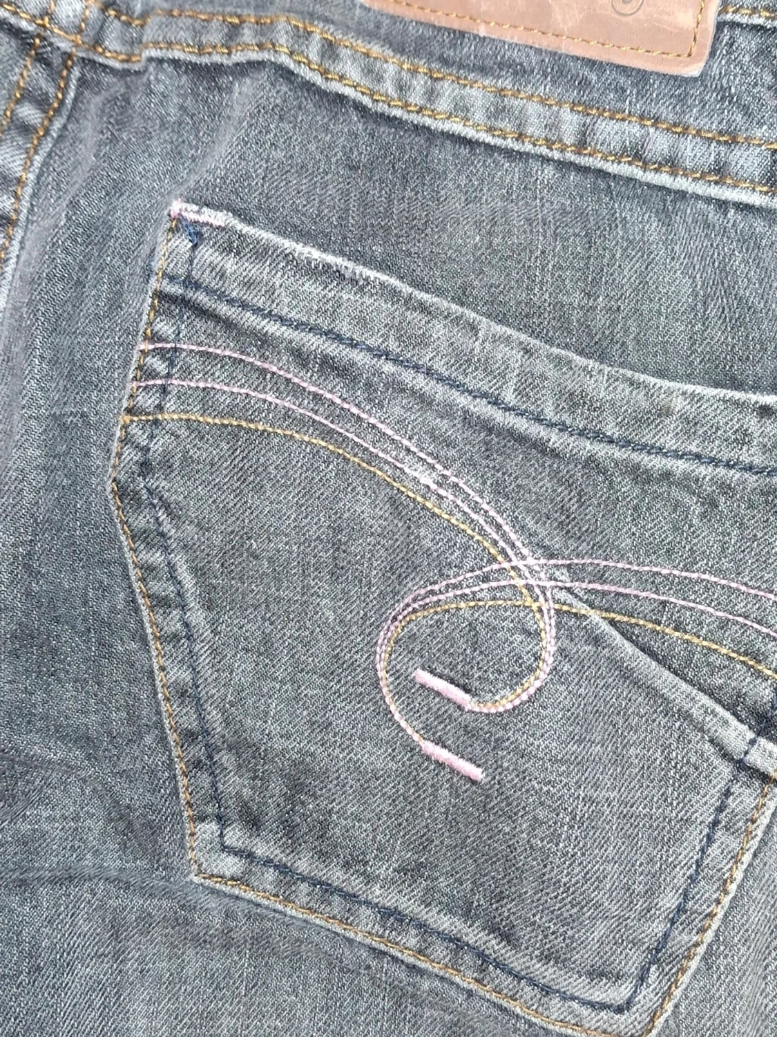 Grå bootcut jeans  - 3