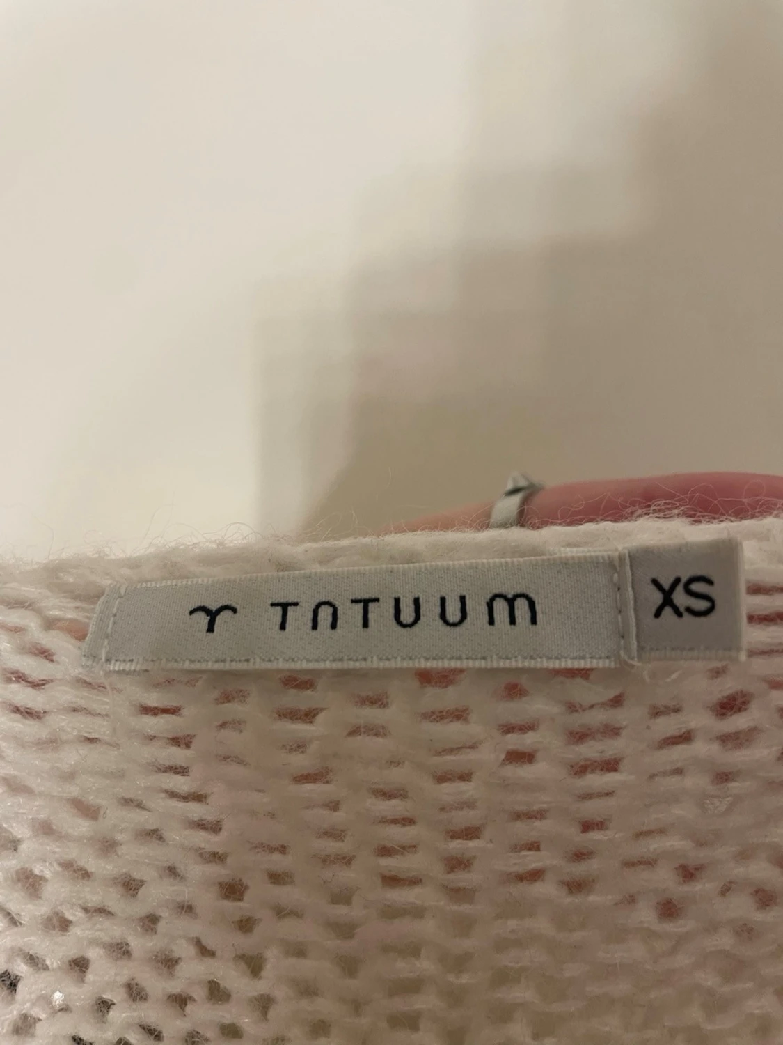 Vit stickad tröja från Tatuum - 1