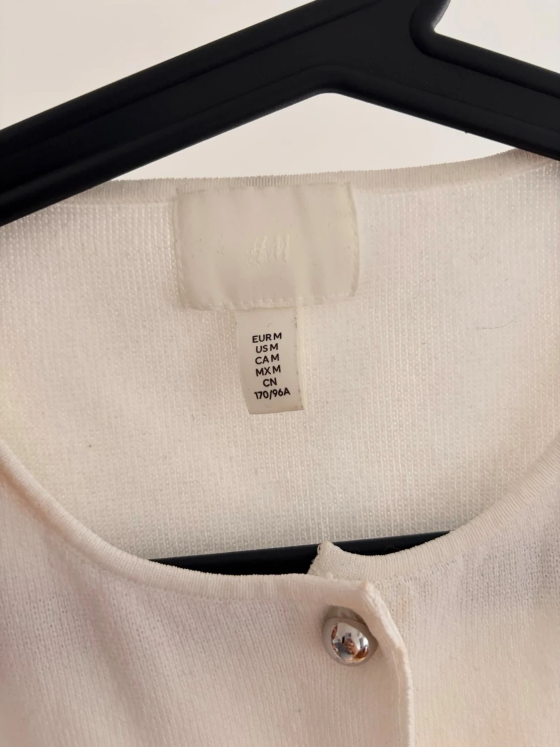 Vit väst med knappar från H&M - 1