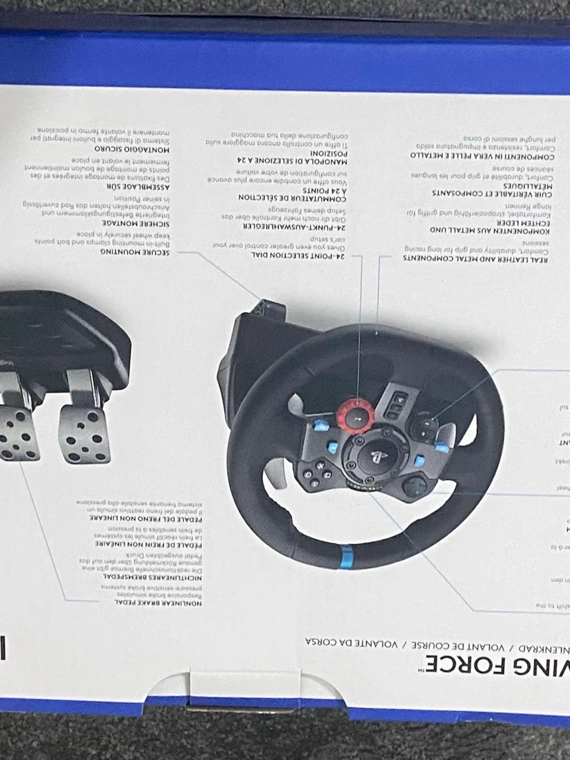 Logitech G29 ratt och pedaler PS4/PS5 - 1