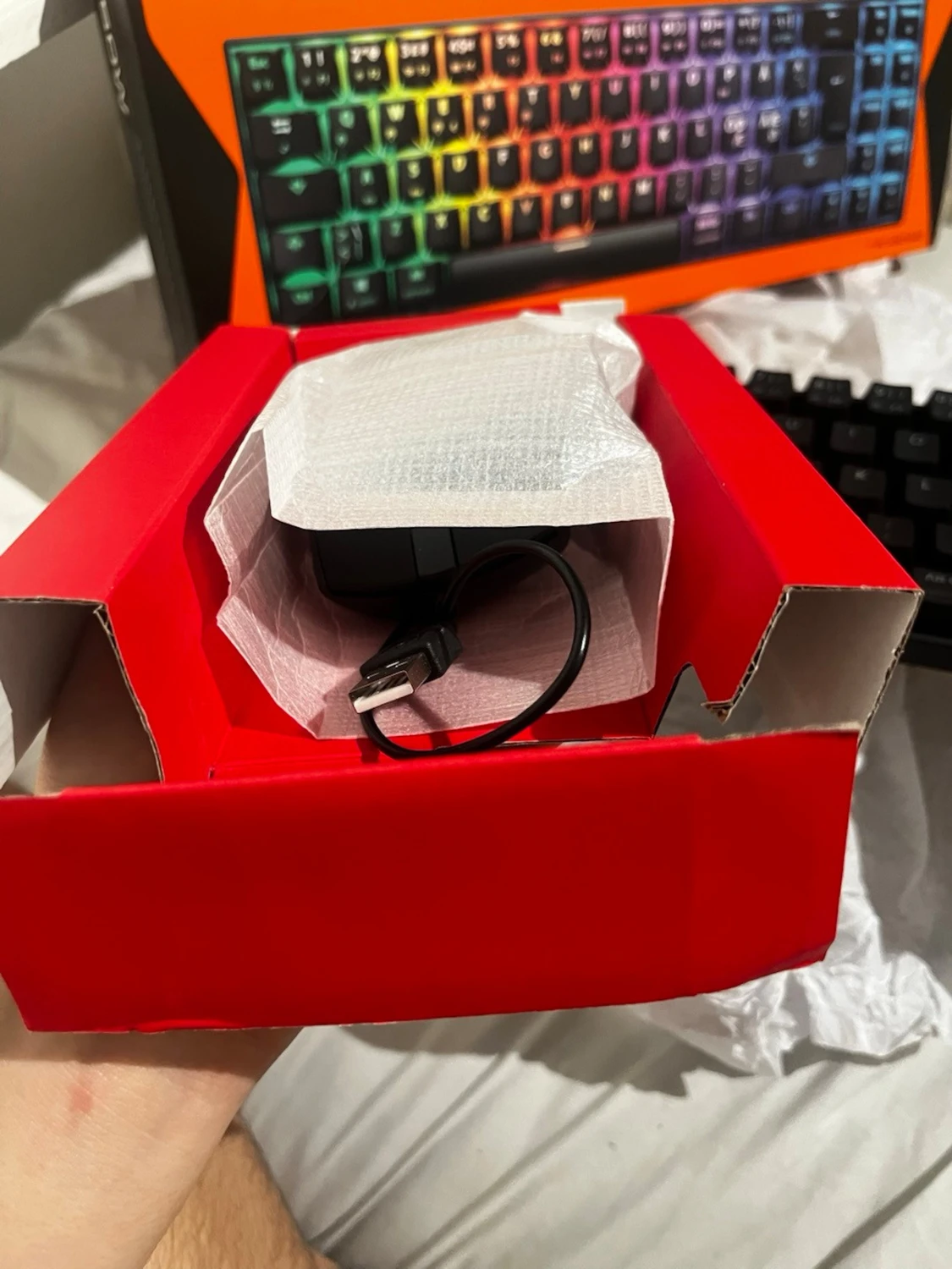 NOS C650W RGB tangentbord & RAIHU G707 mus - 4