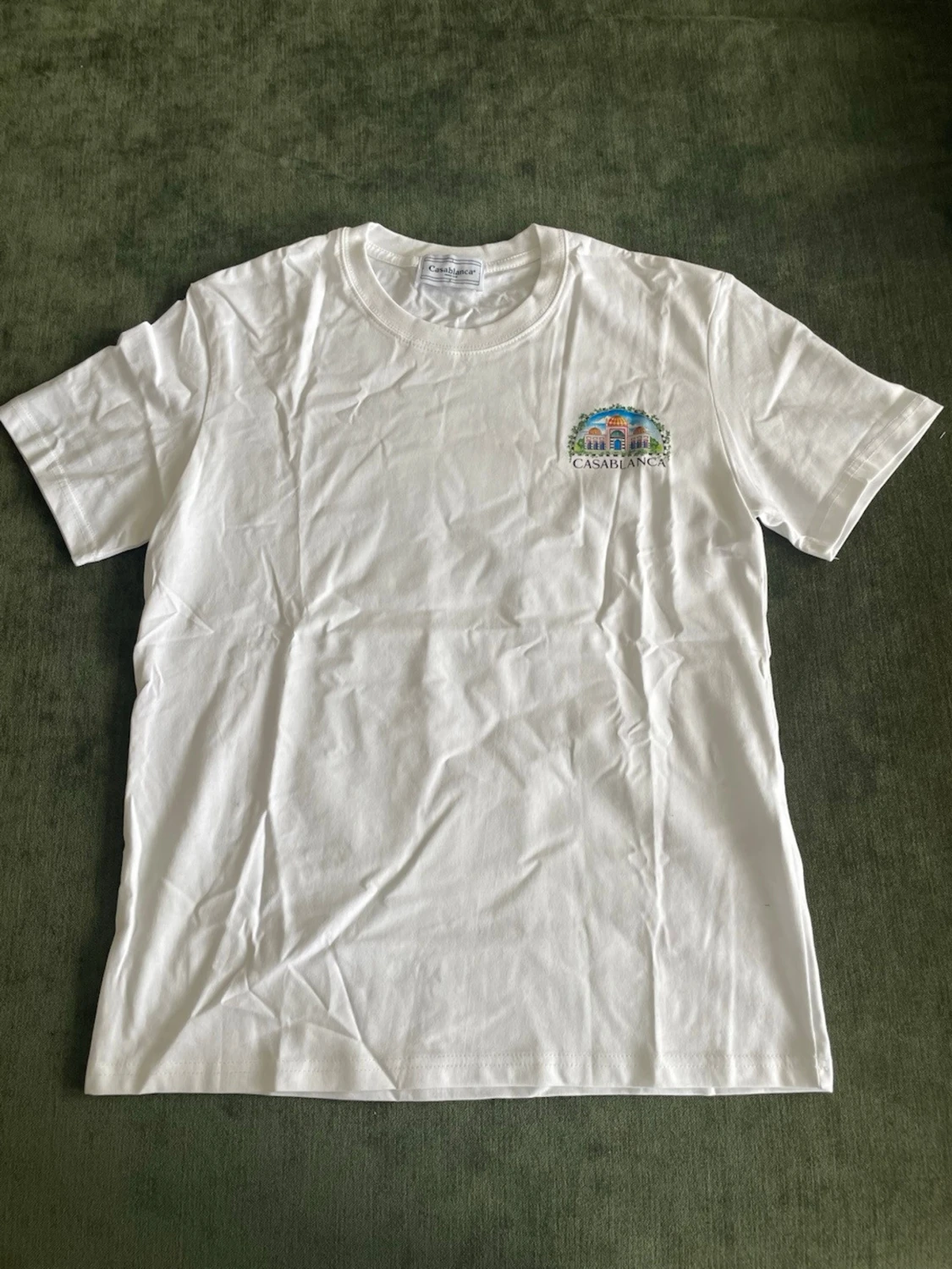 Vit Casablanca t-shirt med tryck - 1