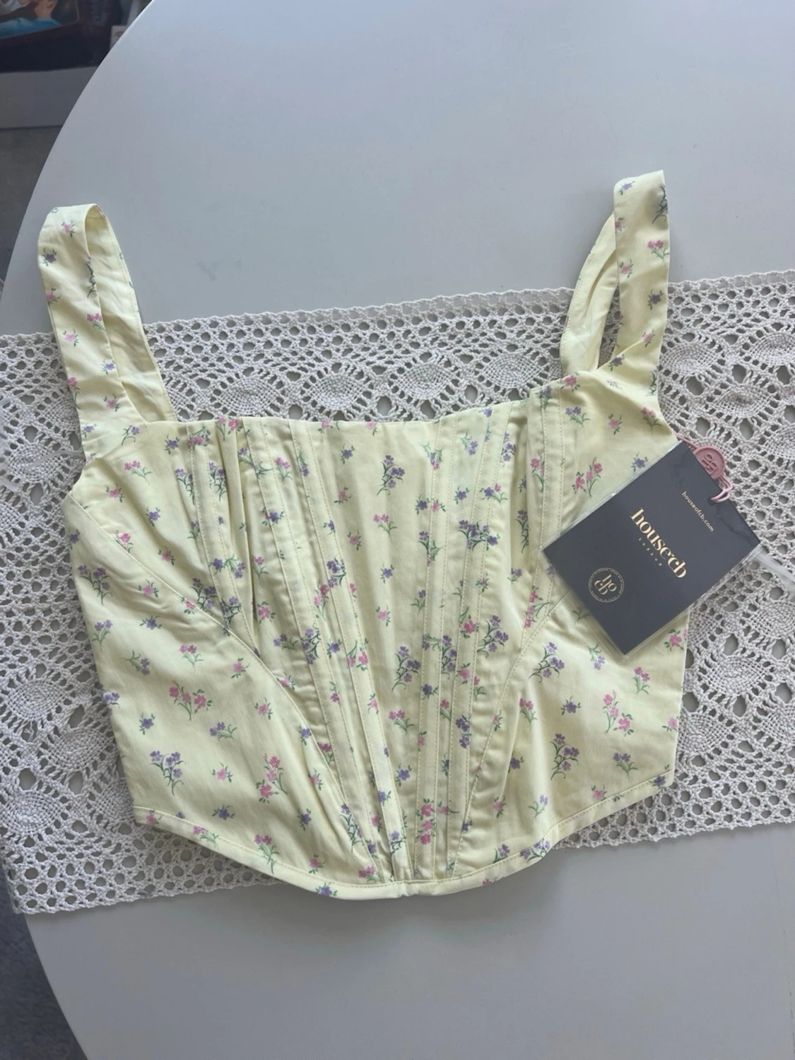 House of cb - POPPYLemon Floral Corset - 2