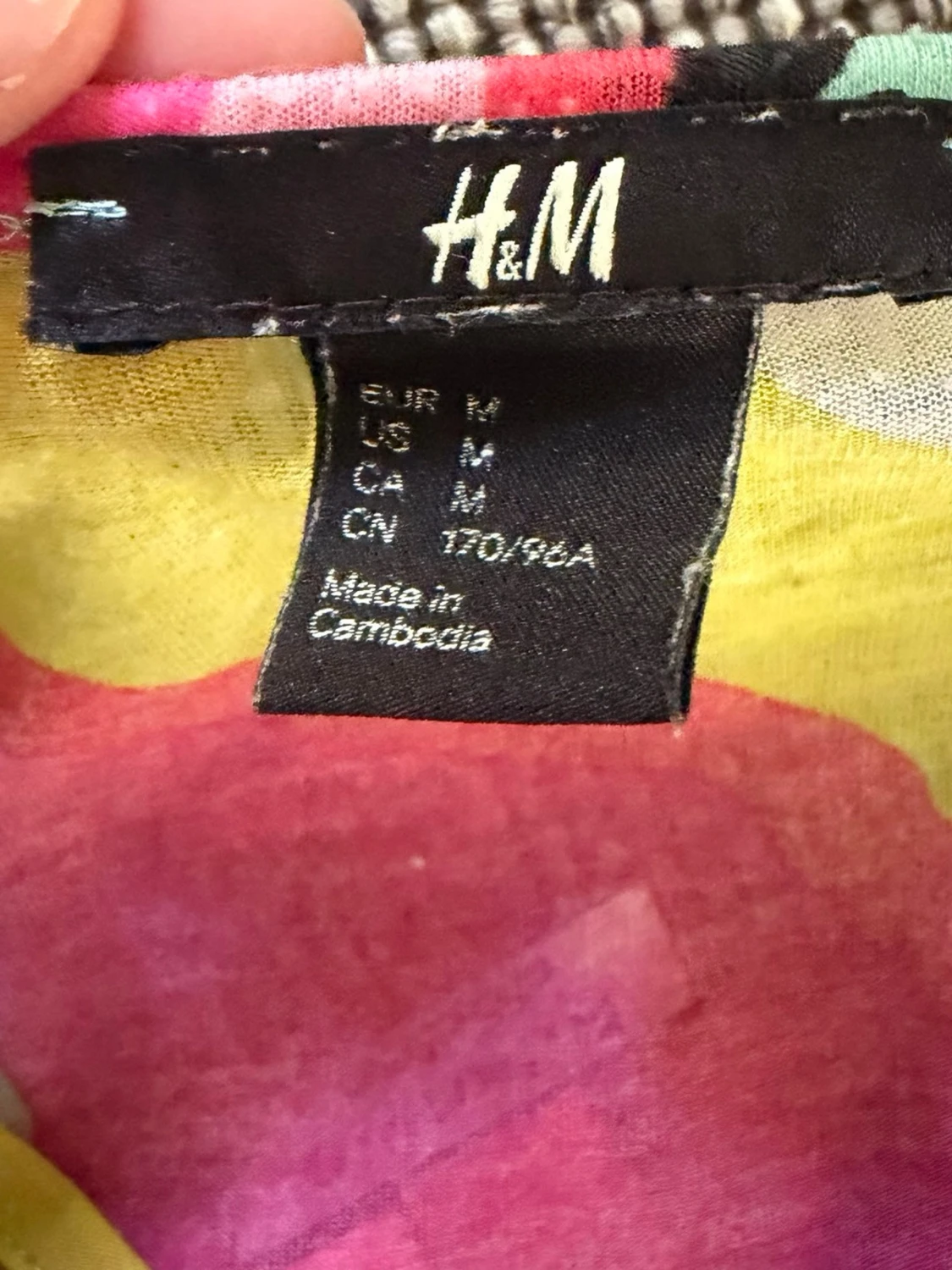 Färgglad kortklänning från H&M - 1
