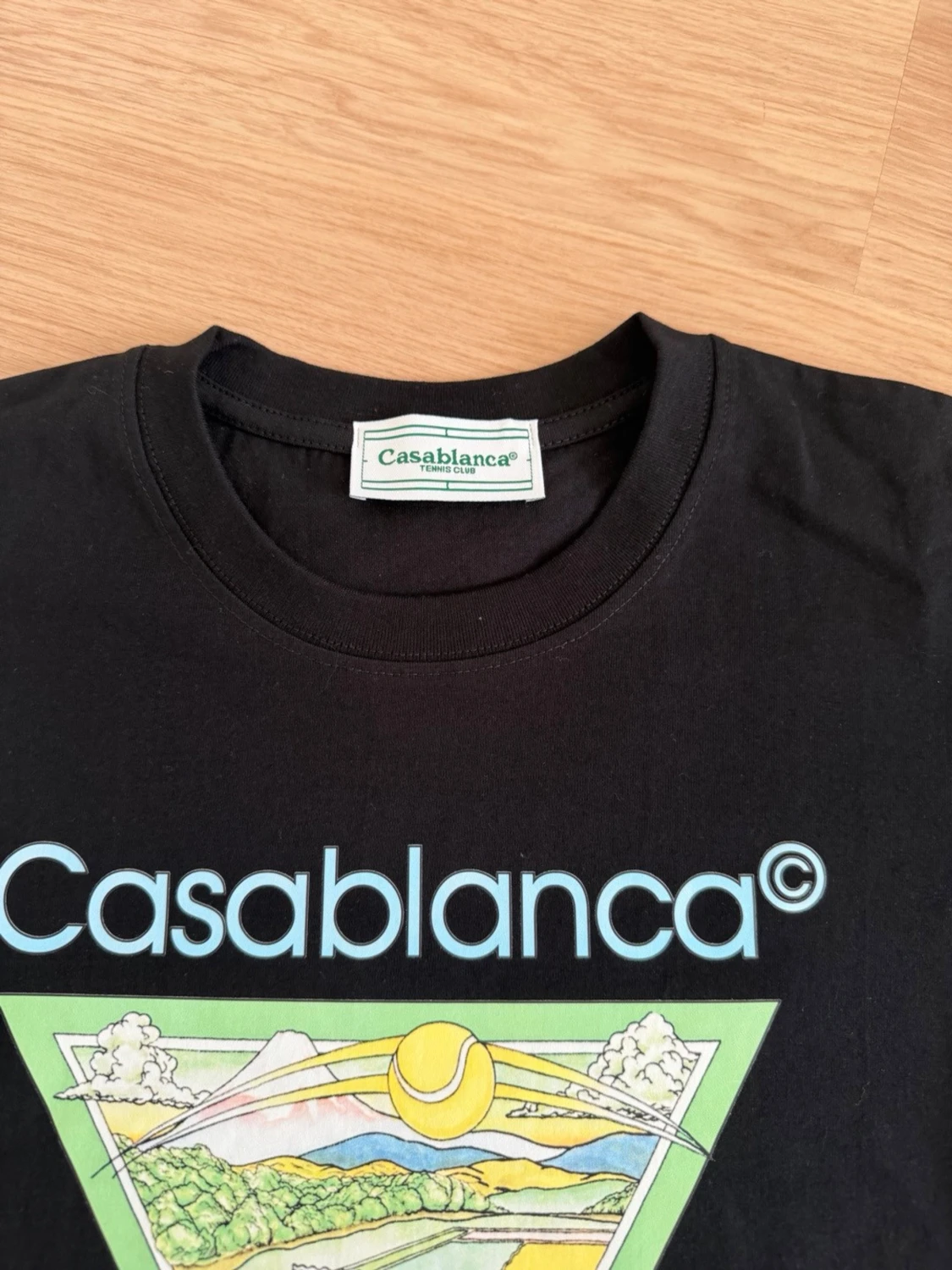 Svart Casablanca Tennis Club t-shirt - 1