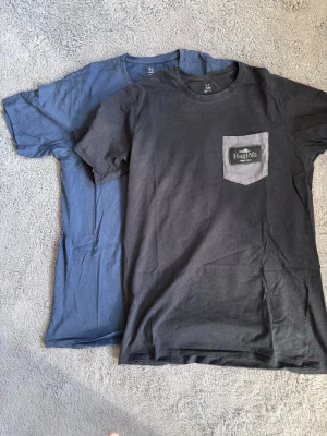 Svart Haglöfs t-shirt med ficka - Säljer en svart t-shirt från Haglöfs med en grå bröstficka och logga på fickan. T-shirten har rund halsringning och korta ärmar. Perfekt för en avslappnad och stilren look.