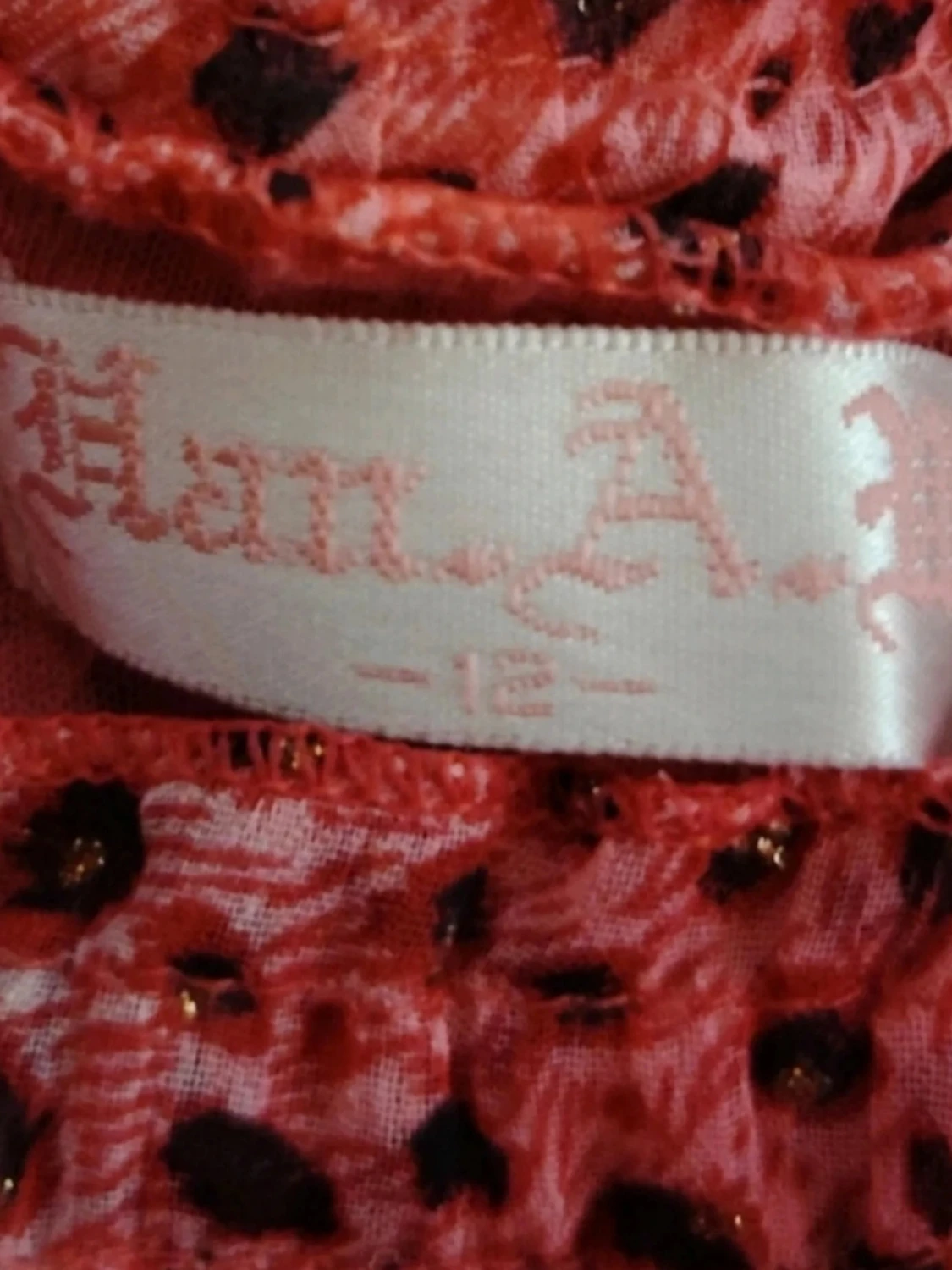 Rosa volangblus med leopardmönster💖 y2k - 5