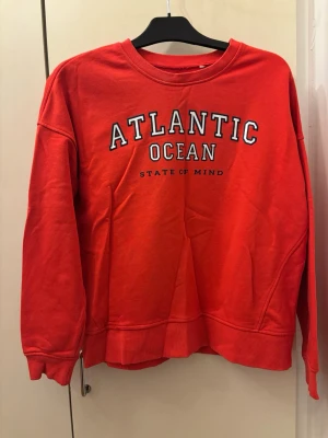 Röd tröja med tryck - En röd tröja med tryck i strl M, från lindex i bra skick.