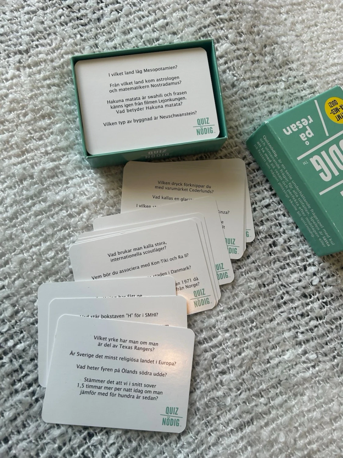 Quiznödig på resan frågespel - 2