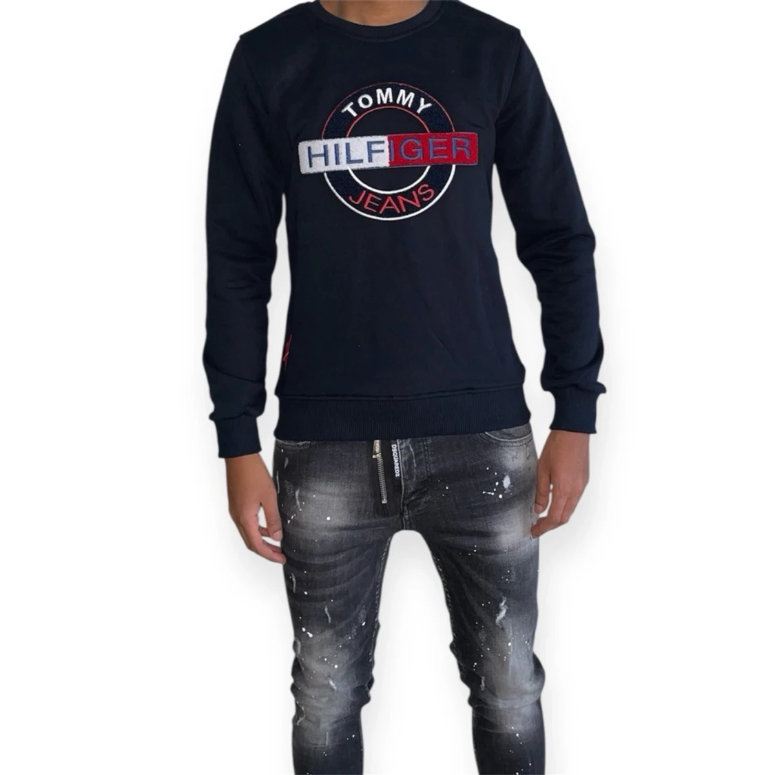 Tommy Hilfiger Tröja- Blå- Storlek S