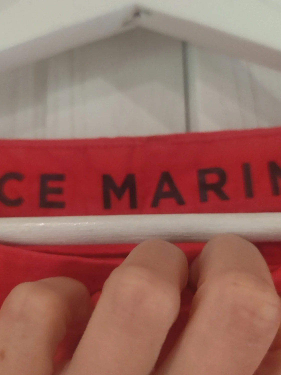 Röda shorts med uppvik - 2
