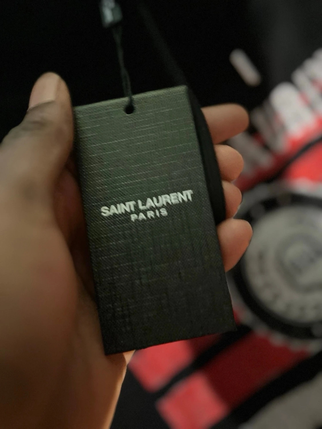 Svart Saint Laurent hoodie - 3