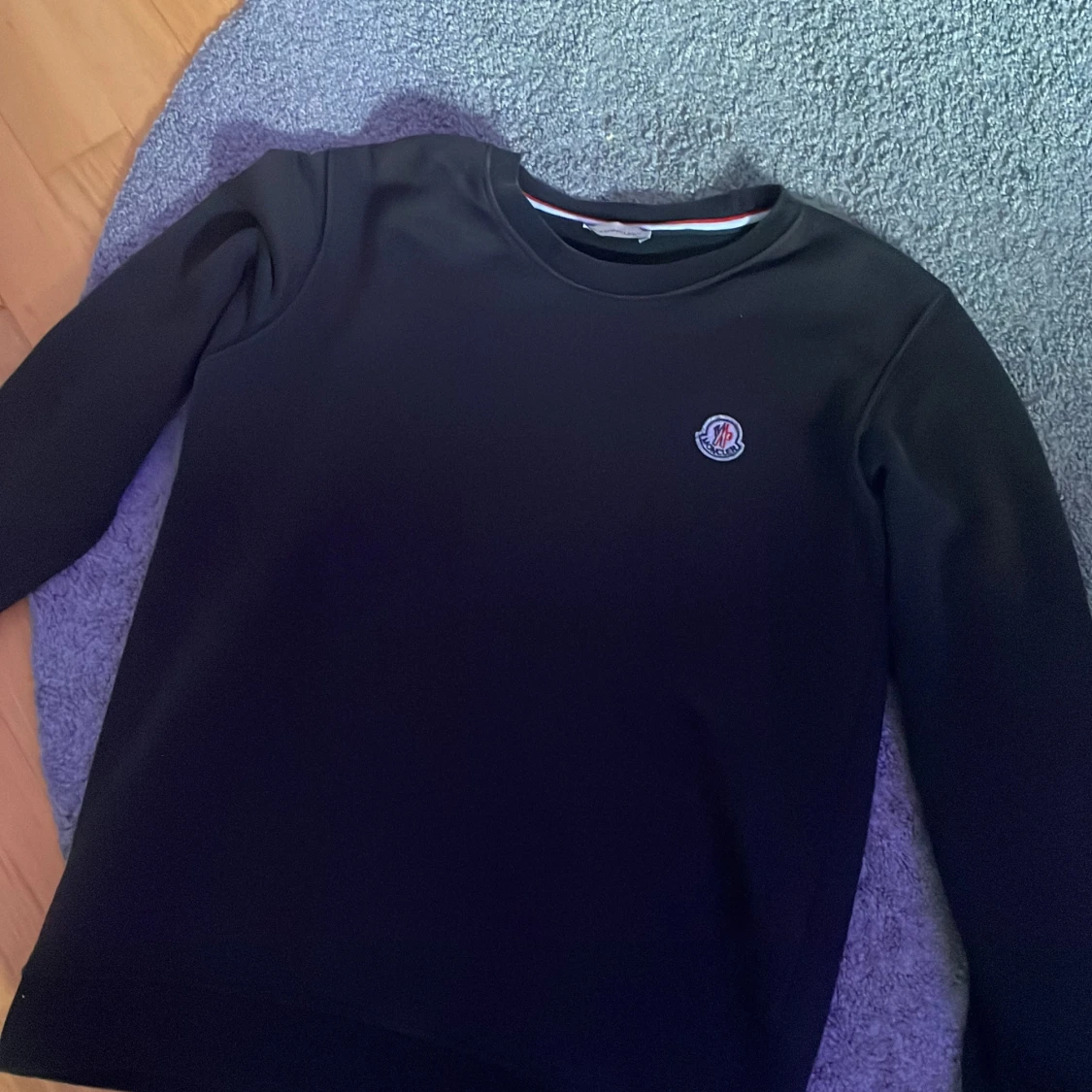 Svart Moncler sweatshirt i storlek S