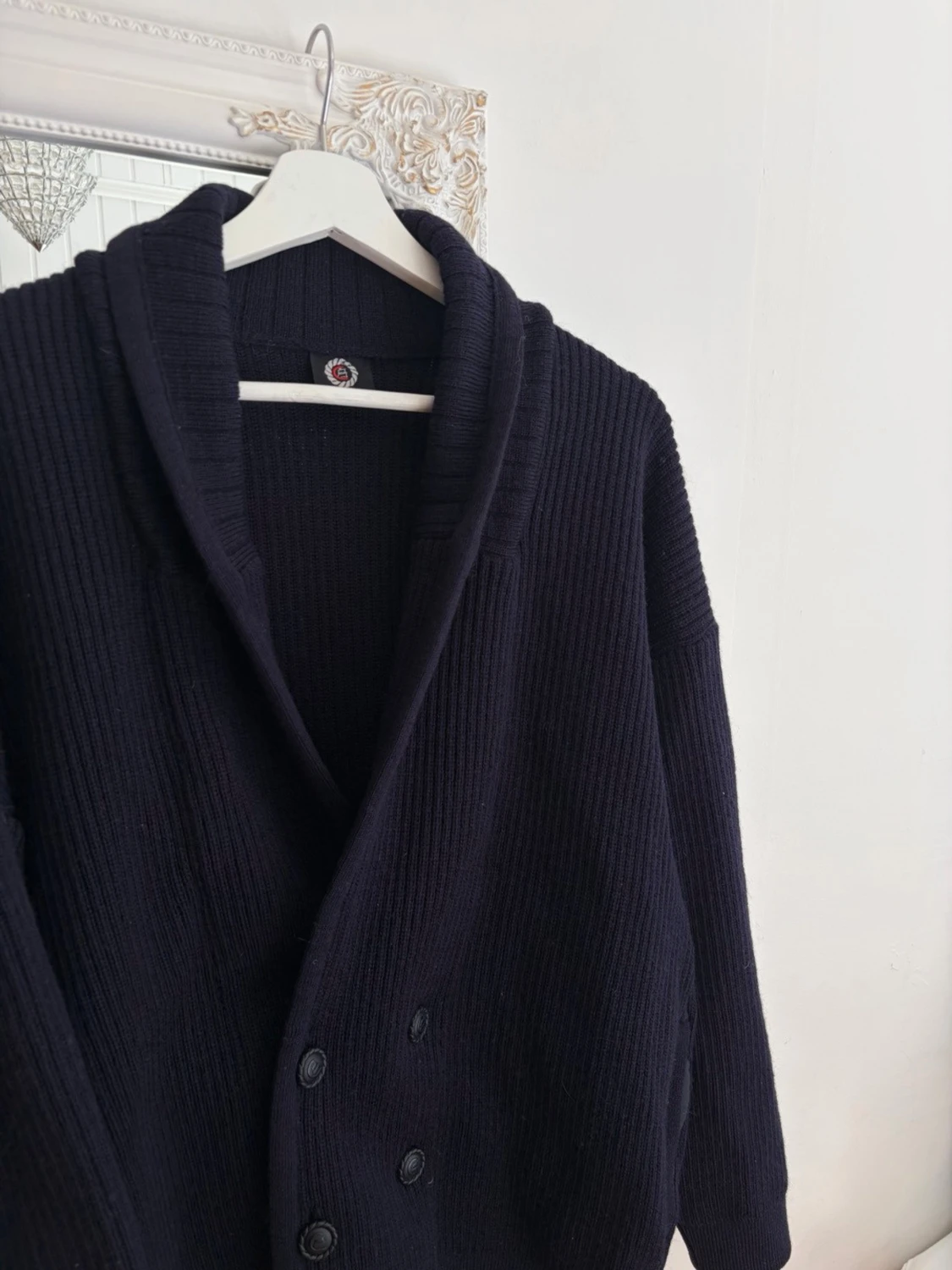 Mörkblå Cardigan kofta - Clipper Yachting Wear