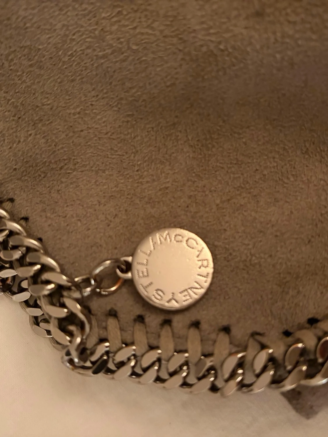 Grå Stella McCartney Falabella väska tiny - 4