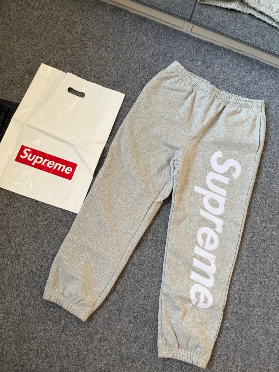Supreme gray sweatpants