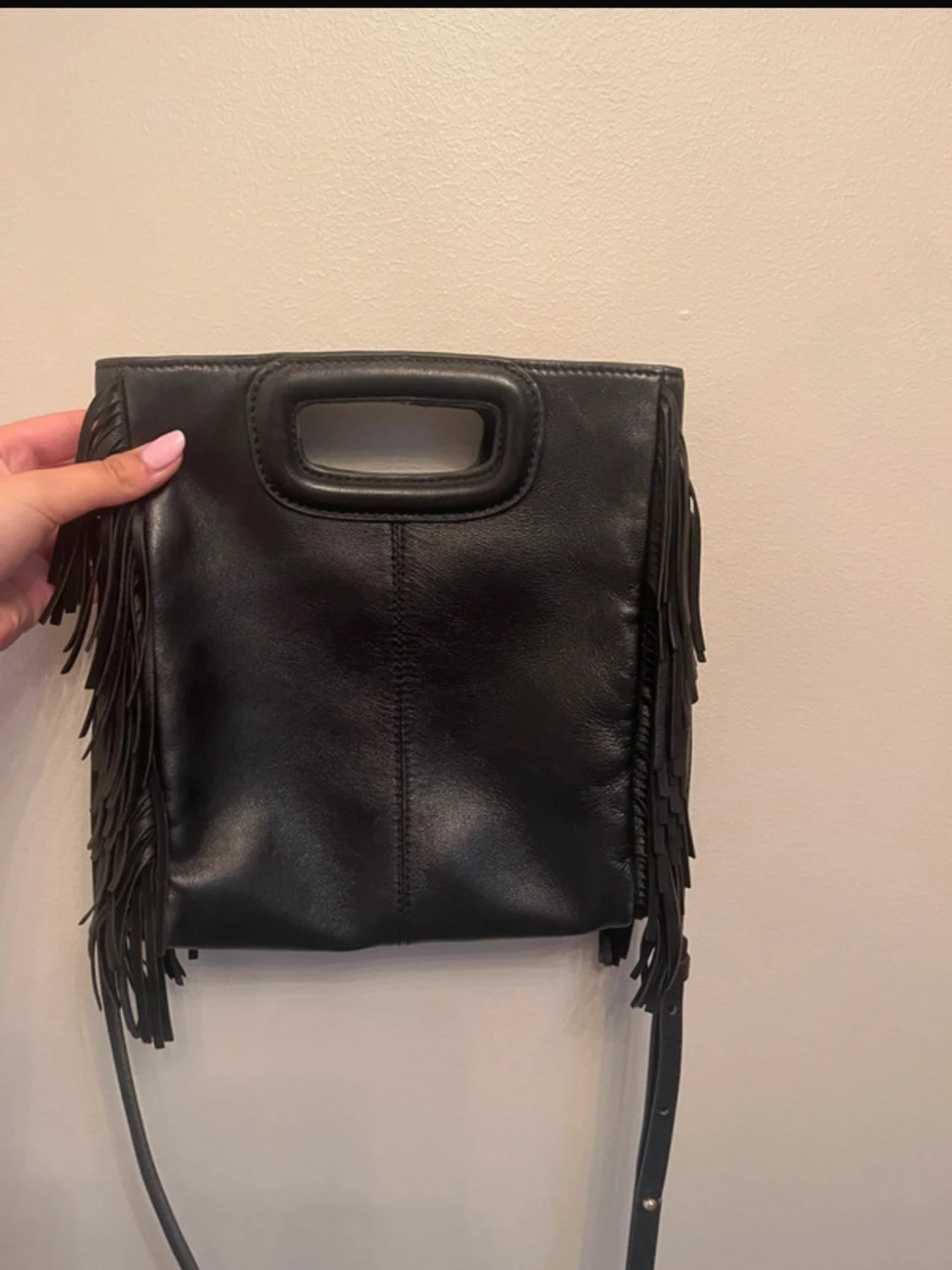 Maje väska med fransar  - 1