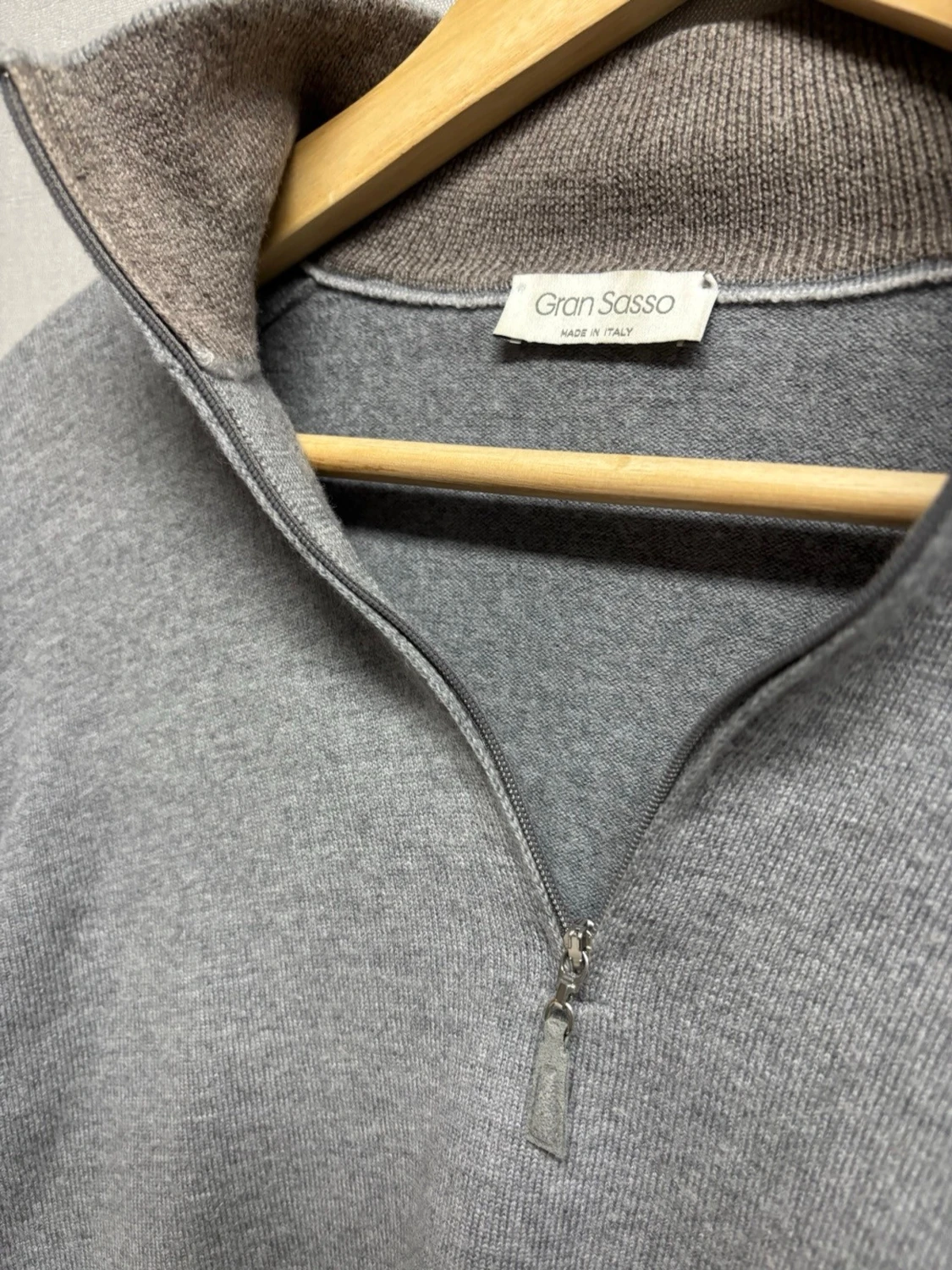 Grå halfzip från Gran Sasso - 1