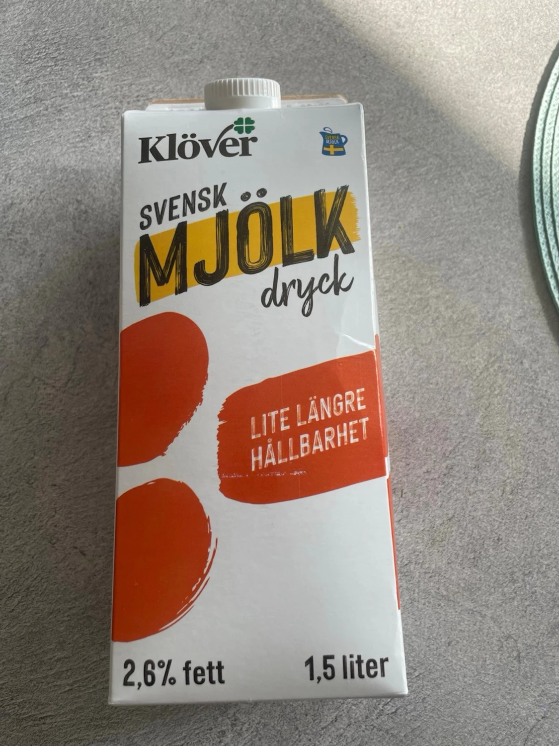 Klöver svensk mjölkdryck 1,5L