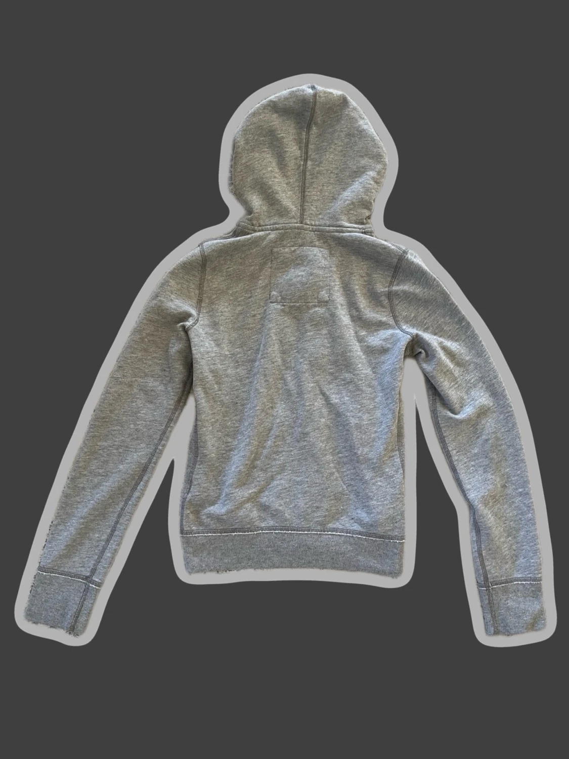 Grå zip up hoodie från Abercrombie - 1
