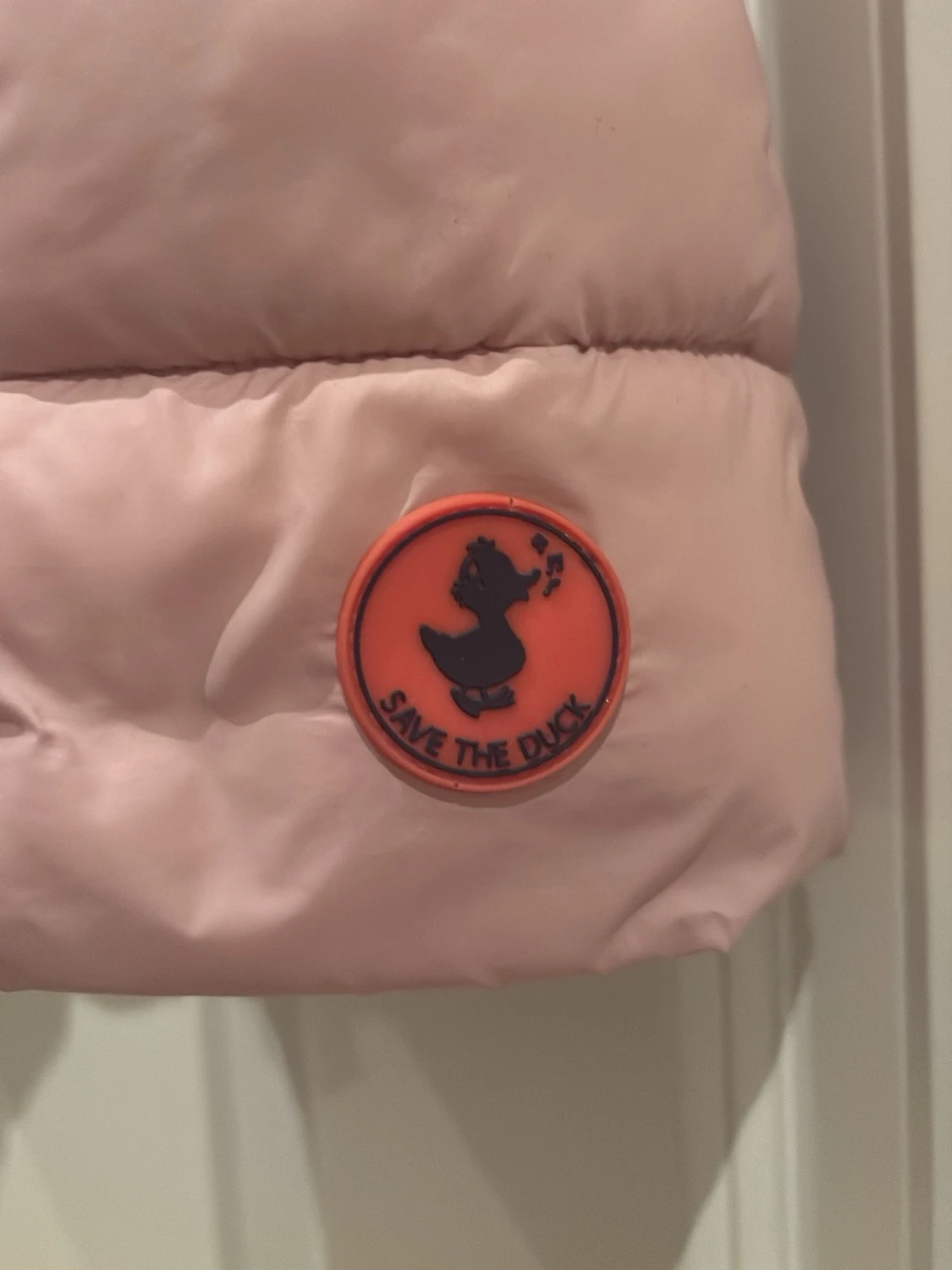 Ljusrosa dunväst med dragkedja - 2