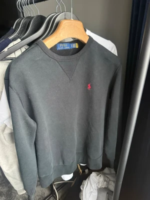 Svart sweatshirt från Polo Ralph Lauren - Svart sweatshirt från Polo Ralph Lauren använd sen föra våren men blev för liten över sommaren. Kan mötas upp i Karlskoga, Kristinehamn, Örebro och delar av Stockholm. Priset är inte spikat i stenen. 
