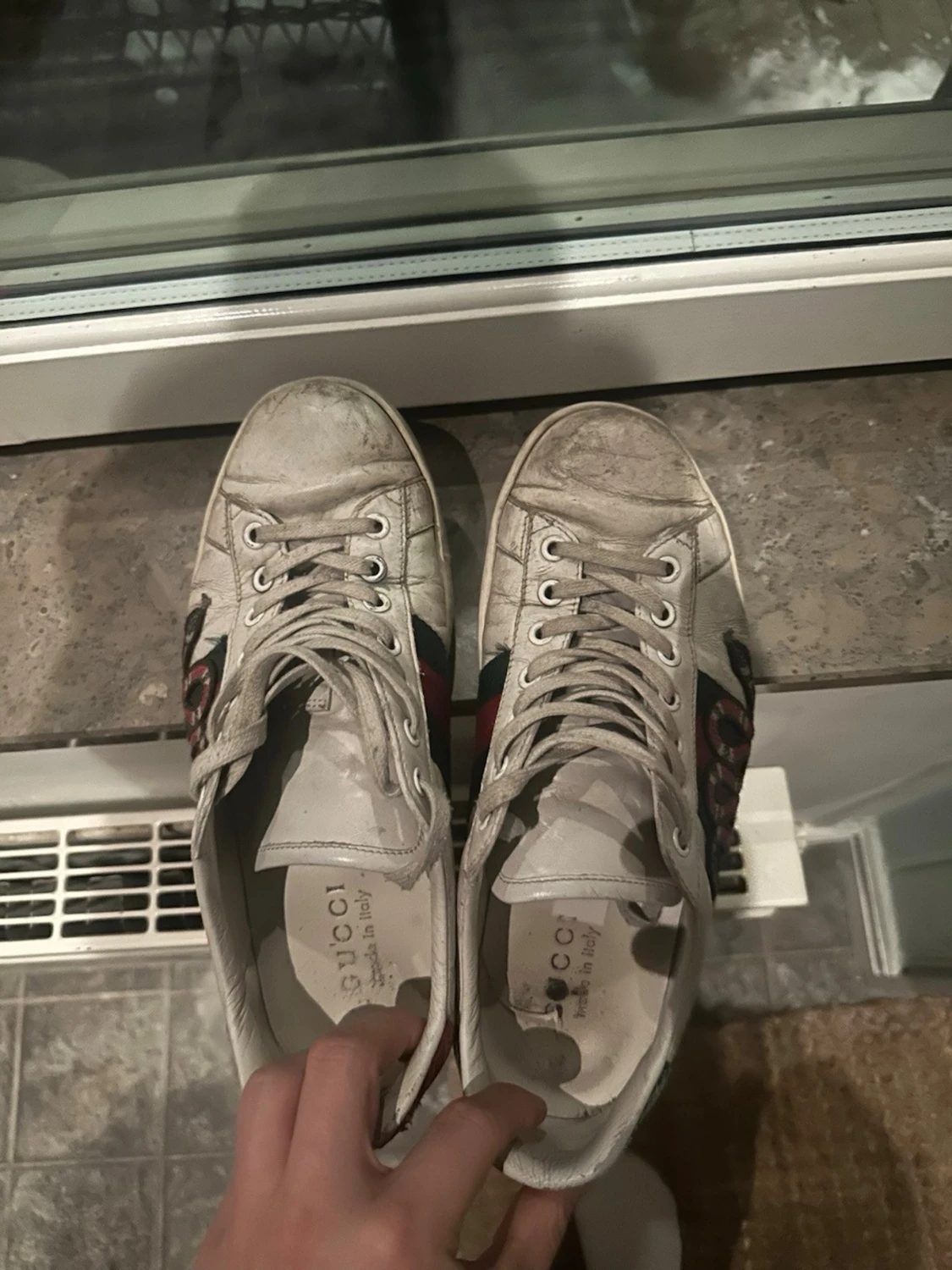 Gucci Ace sneakers med orm - 1