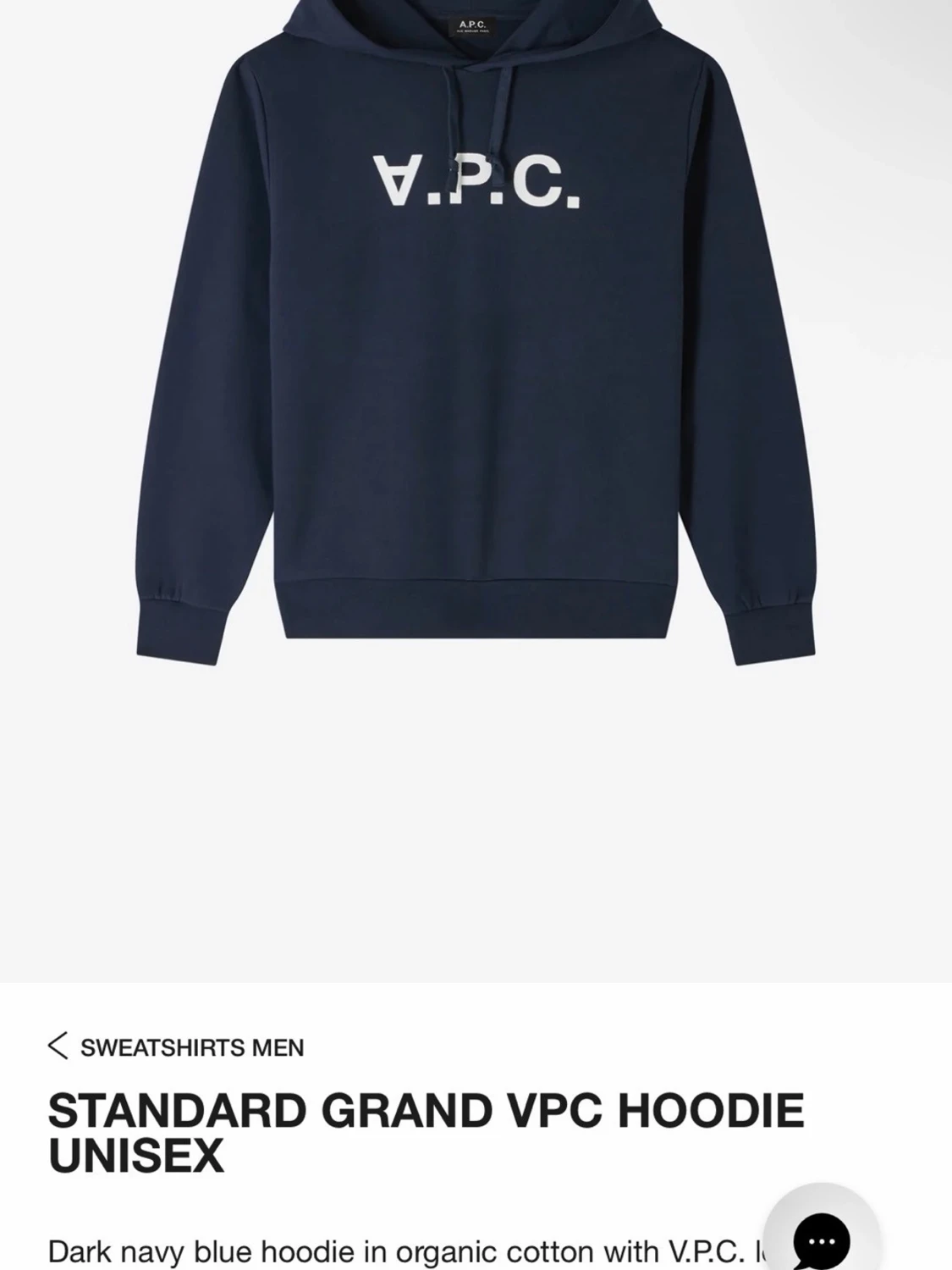 Mörkblå hoodie från A.P.C. - 6