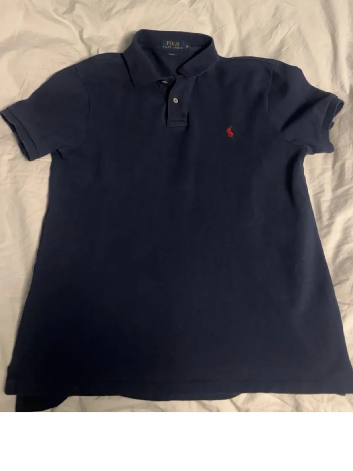 Marinblå pikétröja från Polo Ralph Lauren - 2
