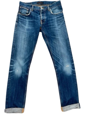 Selvedge nudie jeans - Nytvättade, w32. En reparation på höger ficka. Rak passform. 