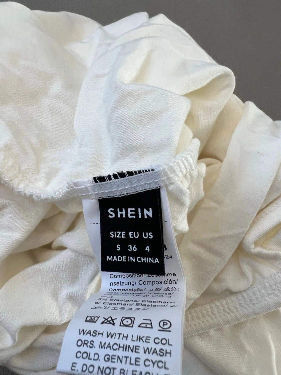 Vit offshoulder topp - 2