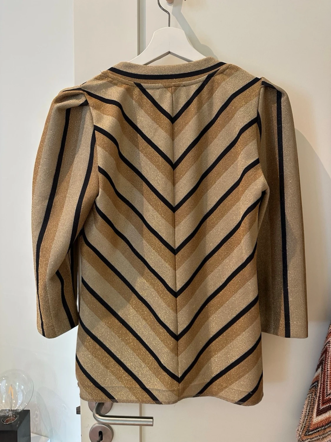 Randig glittrig topp från Selected Femme - 2