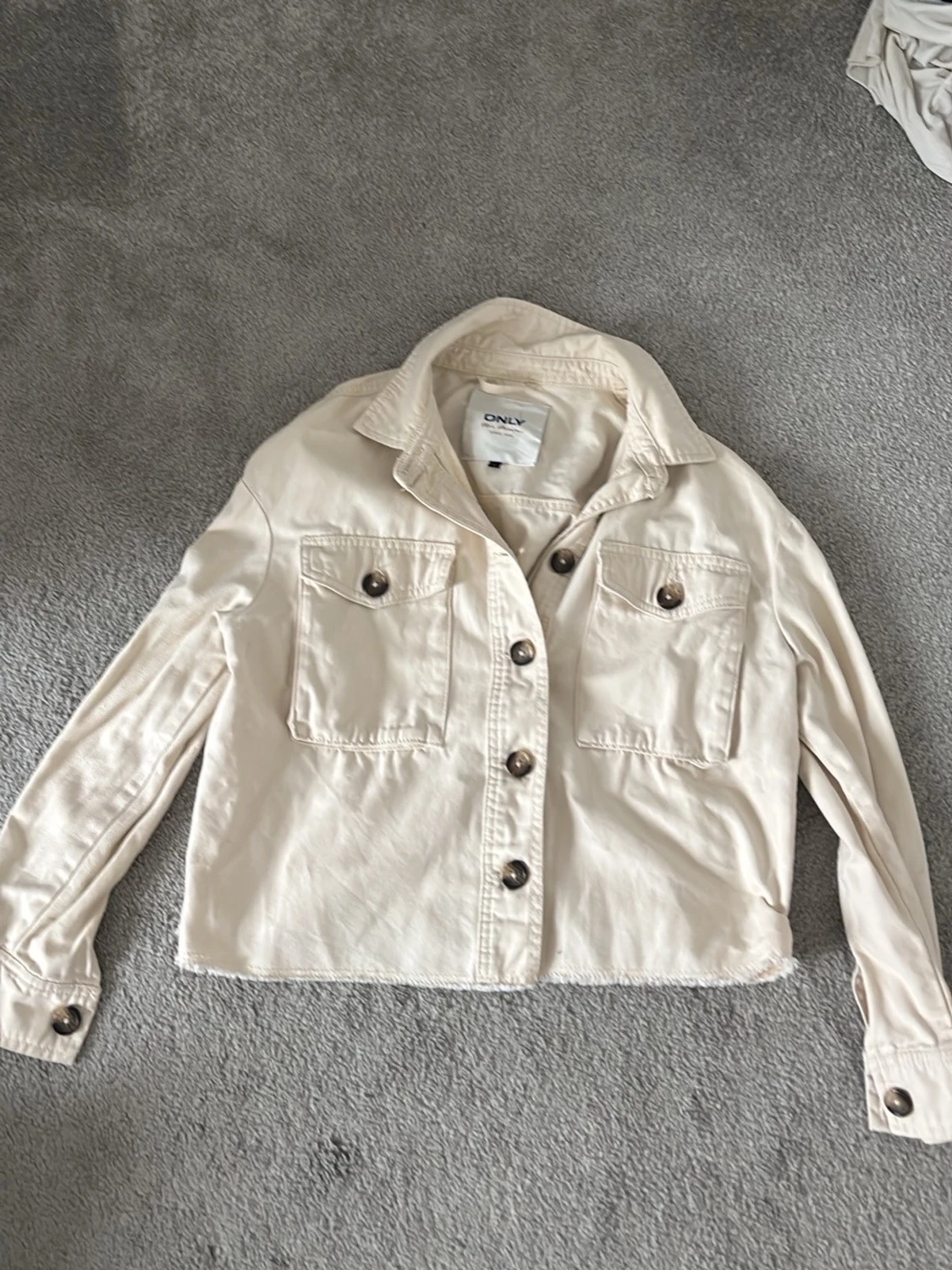 Beige jeansjacka från Only - 1