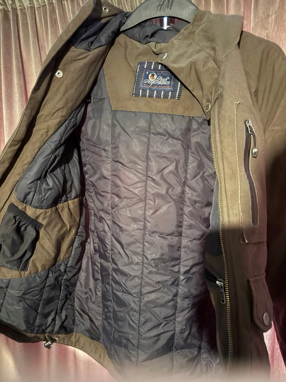 Brun vindjacka med huva från peak performance - 2