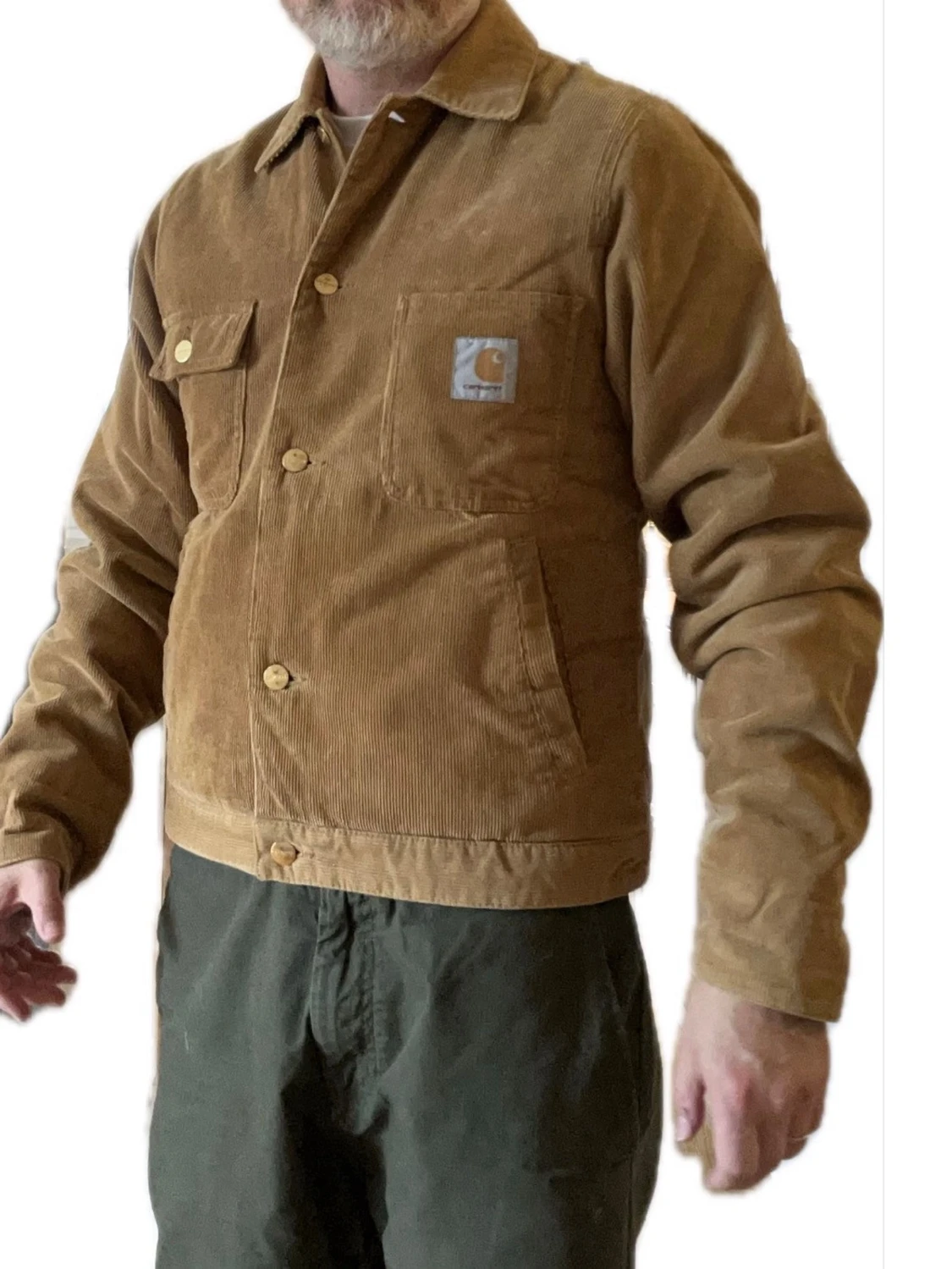 Brun manchesterjacka från Carhartt