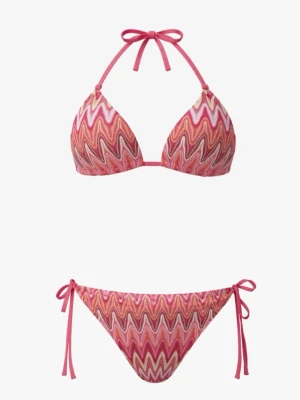 HELT OANVÄND bikini från Meet Me There Missoni liknande - Säljer denna 100% OANVÄNDA bikinin från meet me there, den har bara provats på EN gång med underkläder under! Säljer vidare så den va lite för stor och returen kostar för mycket, super fina färger och trendigt till sommaren!!! Storleken är xxs men är stor i storlek!