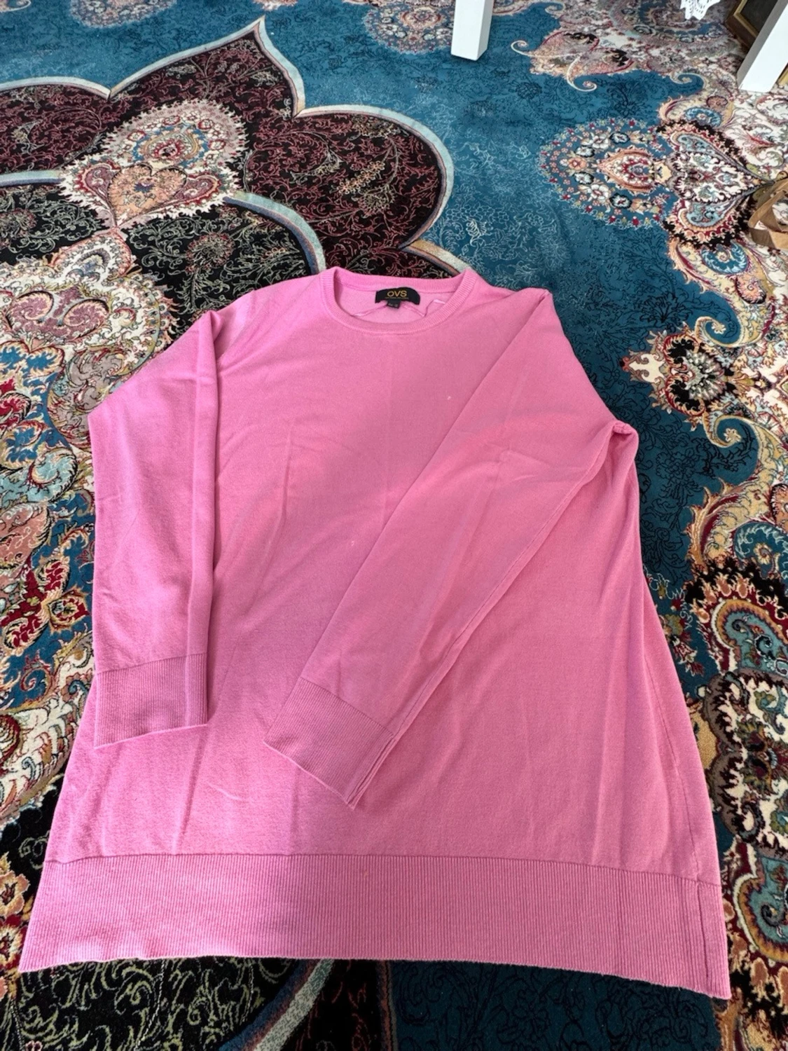 Rosa stickad tröja från OVS