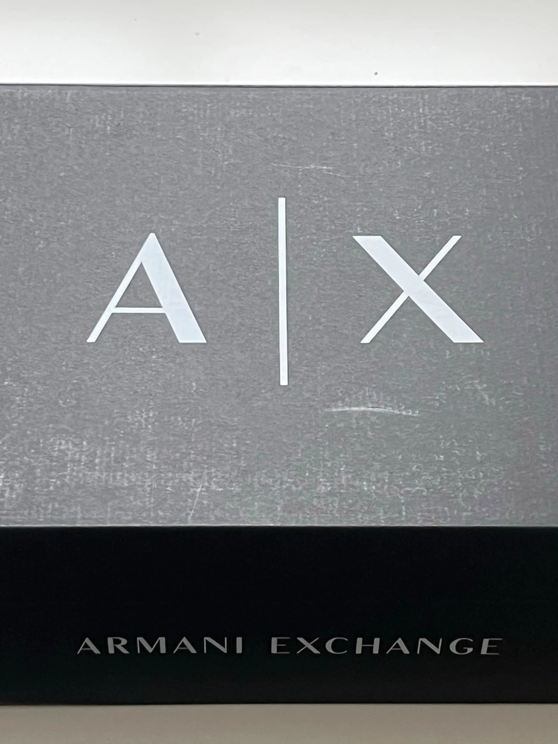 Vita Armani Exchange sneakers med blå detalj - 4