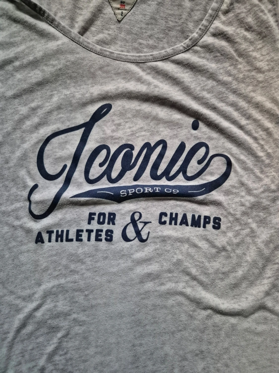 Grå Iconic t-shirt med tryck - 3