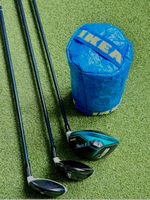 Handgjord-Ikea headcover  - Ikea golfheadcover. Exklusiv 1 of 1 Handgjord! Testad och ska passa alla drivers! ✅ Fodrad på insidan! ✅ Bagtobirdie 