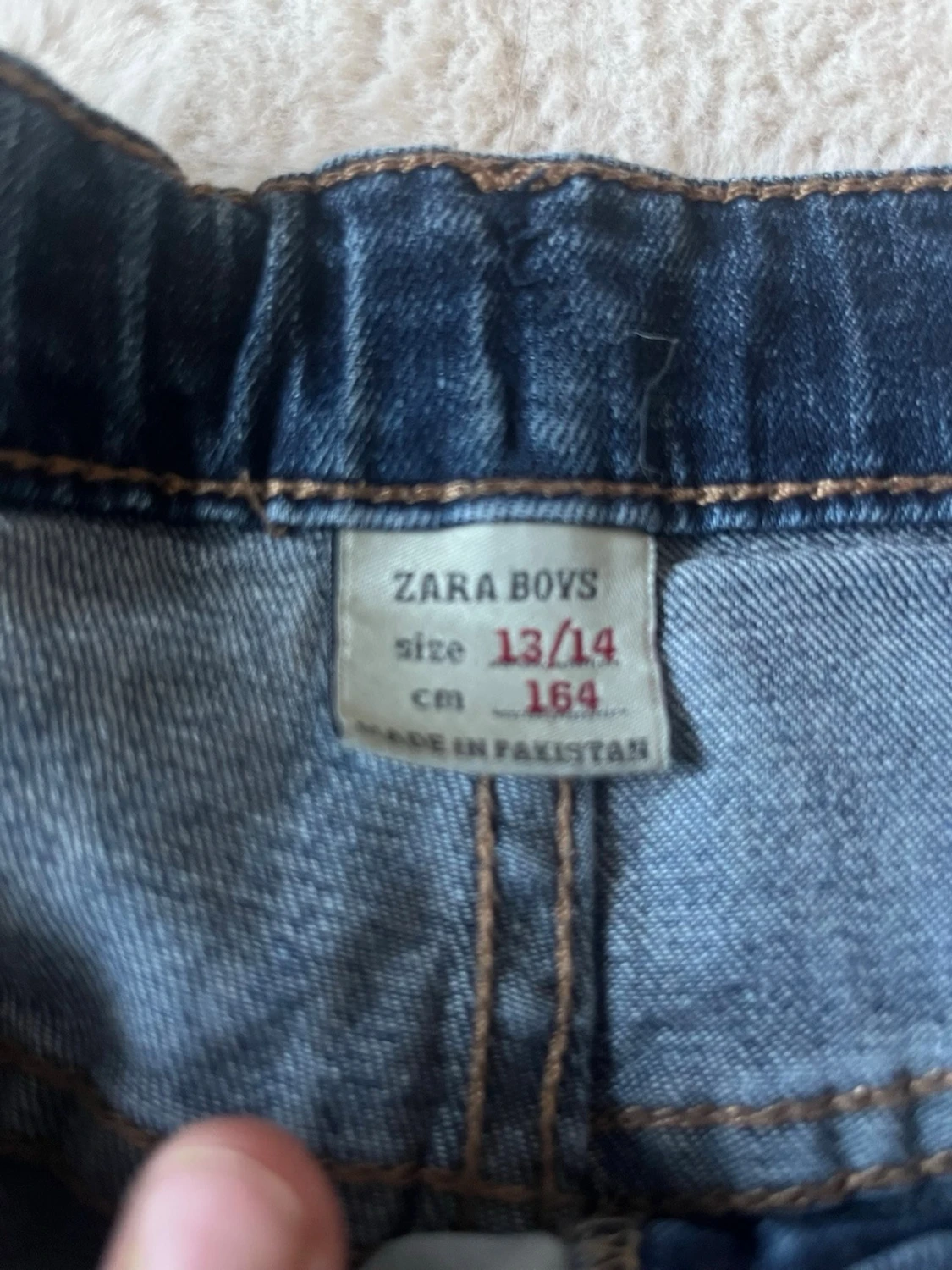 Mörkblå skinny jeans - 3
