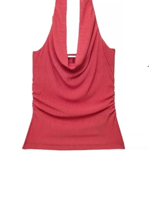 Plisserad genomskinlig topp med halterneck - Helt ny med prislapp 💕