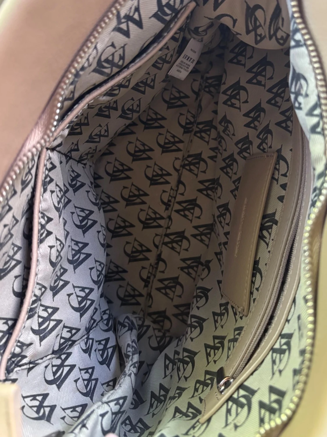 Beige handväska - 3