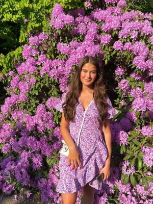 Blommig klänning vero moda - Lila blommug klänning xs/s