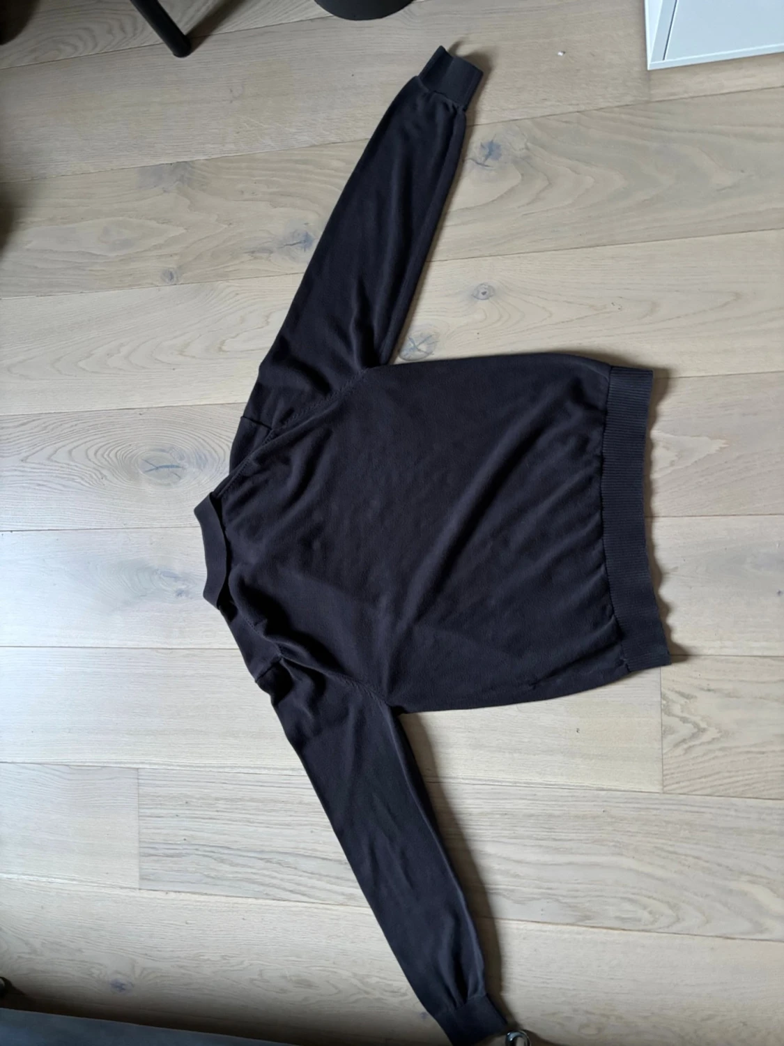 Mörkbrun pikétröja  - 1