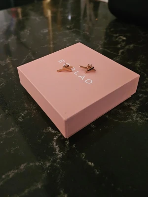 Edblad örhängen/studs i rosegold - 1 par studs i rosegold från Edblad från en utgången kollektion. De är i nyskick då det aldrig blev av att jag använde dem. Kommer med ask.