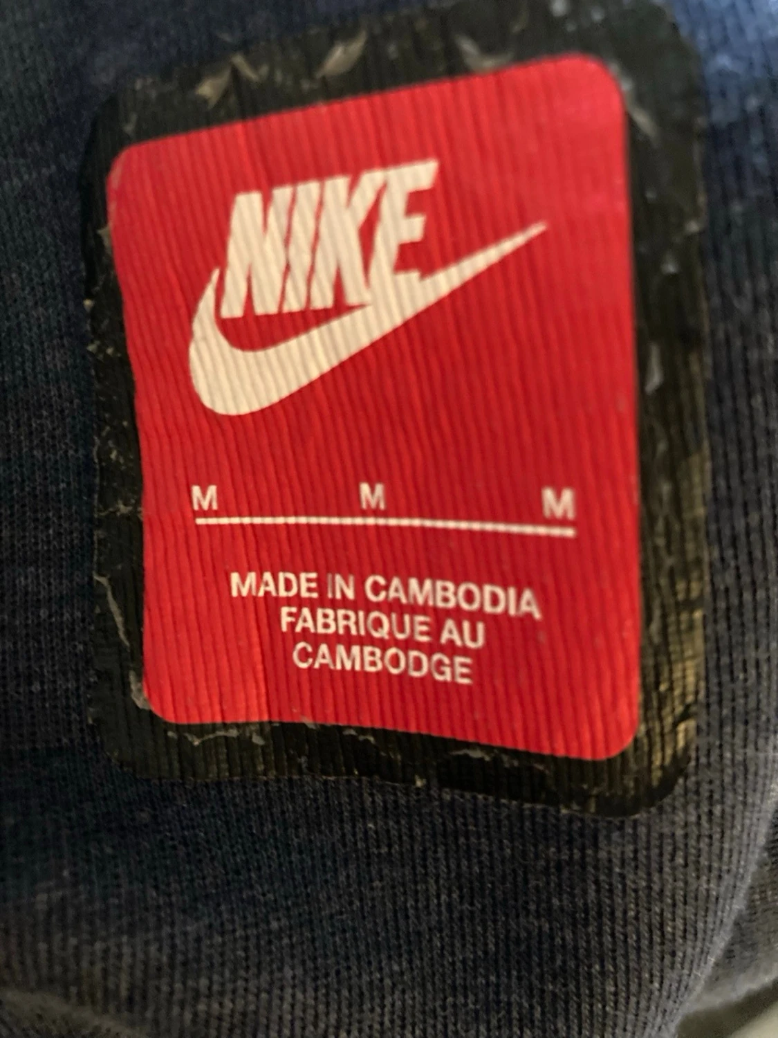 Mörkblå hoodie från Nike med dragkedja - 2