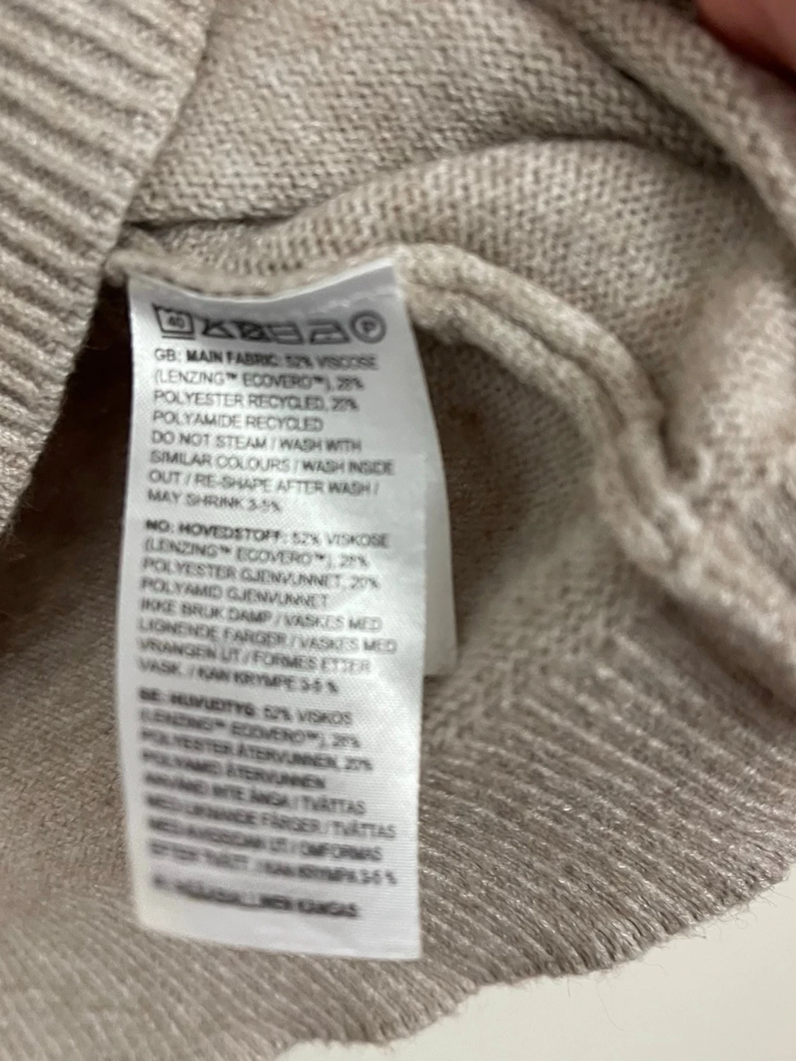 Beige stickad tröja från BikBok - 3